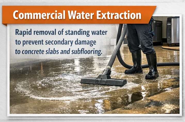 Commercial water extraction visualization