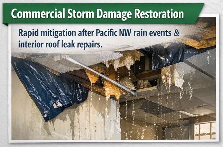 commercial storm damage restoration visualization