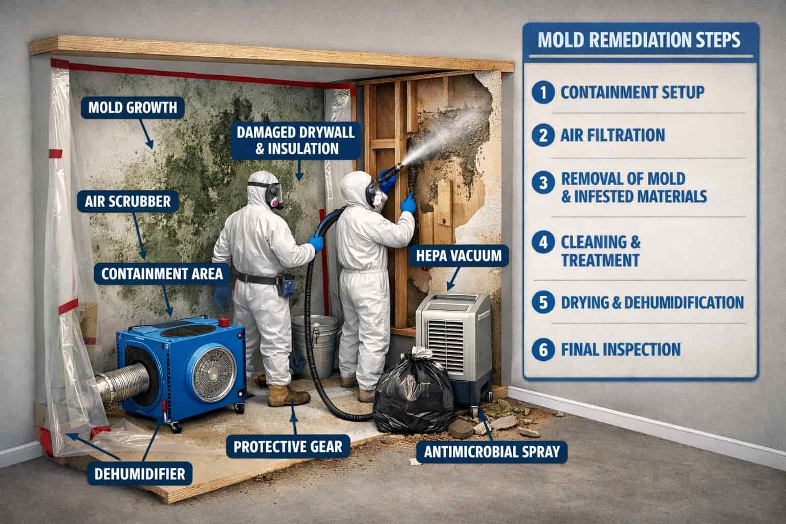 Commercial Mold Remediation in seattle visualization