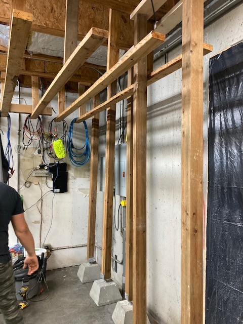 commercial water damage restoration process an experienced contractor is doing restoration work