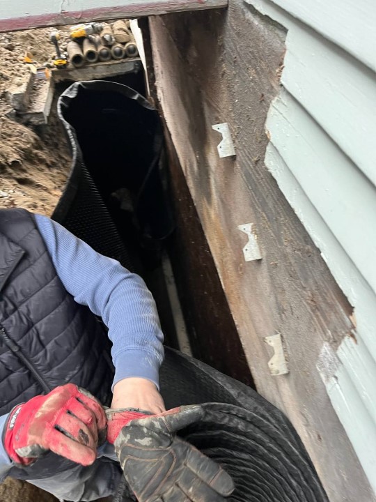 Basement Waterproofing System By Basement Expert step by step. The process of membrane installation