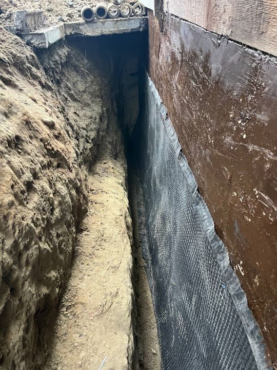 Basement Waterproofing System By Basement Expert step by step. dimple board is attached