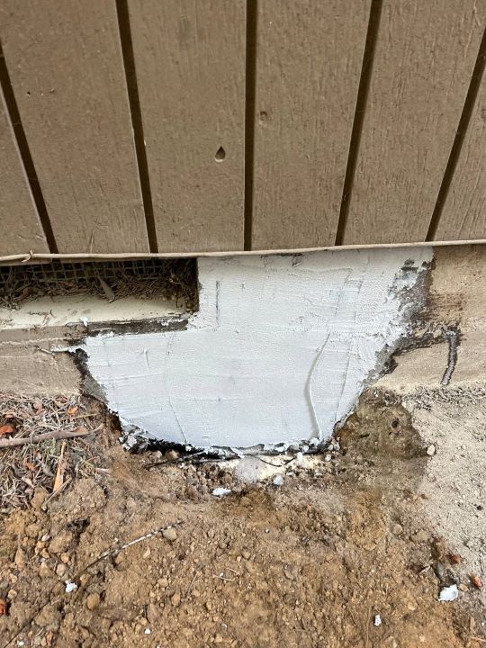 saving home foundation structure by repairing major crack with epoxy and carbon fiber application in Seattle