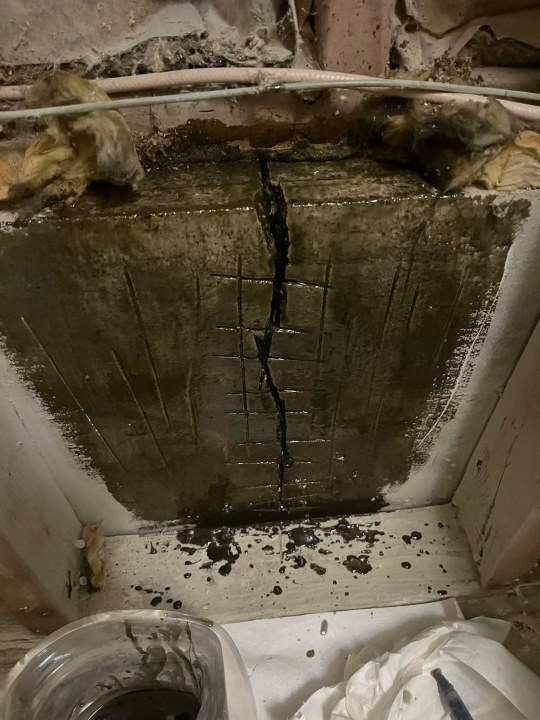 Foundation Repair in Shoreline, WA by Basement Expert. from interior with drywall opening primer application 10000 psi strength in Seattle