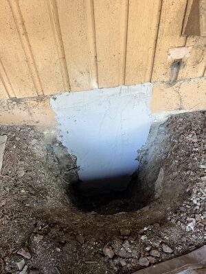 Sealed Crack repairs with carbon fiber for foundation repair in Marysville by Basement Expert (2)