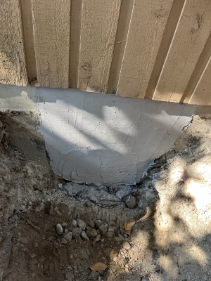 Sealed Crack repairs with carbon fiber for foundation repair in Marysville by Basement Expert