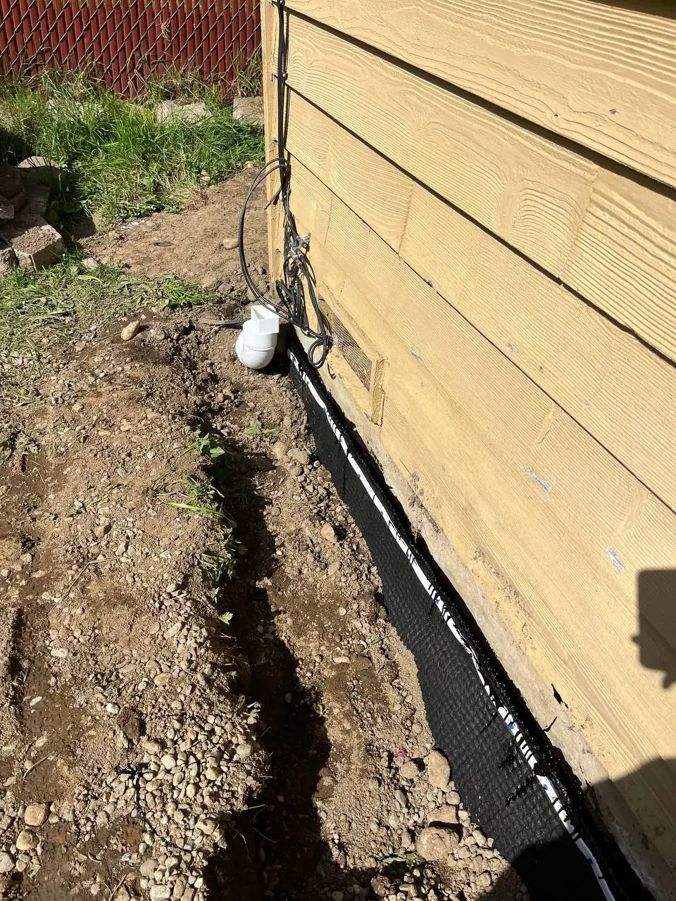 Foundation drainage and waterproofing work by Basement Expert