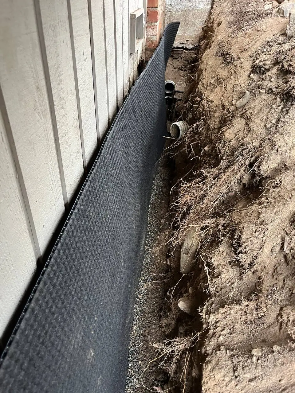 Foundation drainage and waterproofing work by Basement Expert