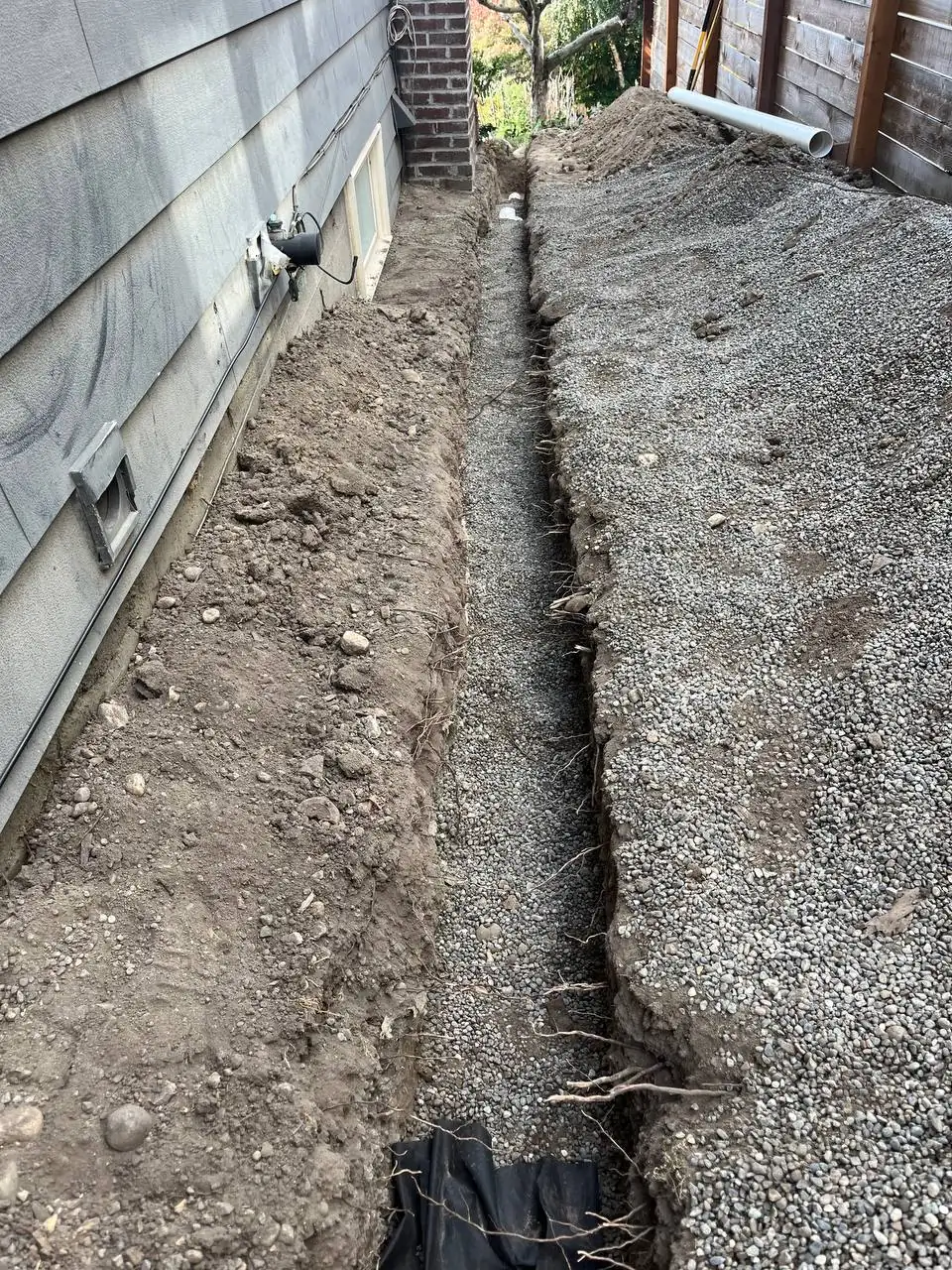 Foundation drainage and waterproofing work by Basement Expert