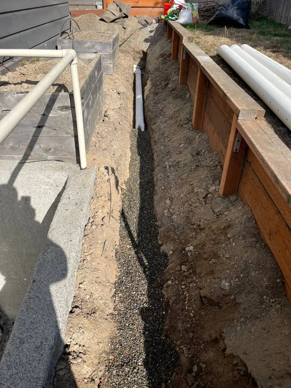 Foundation drainage and waterproofing work by Basement Expert