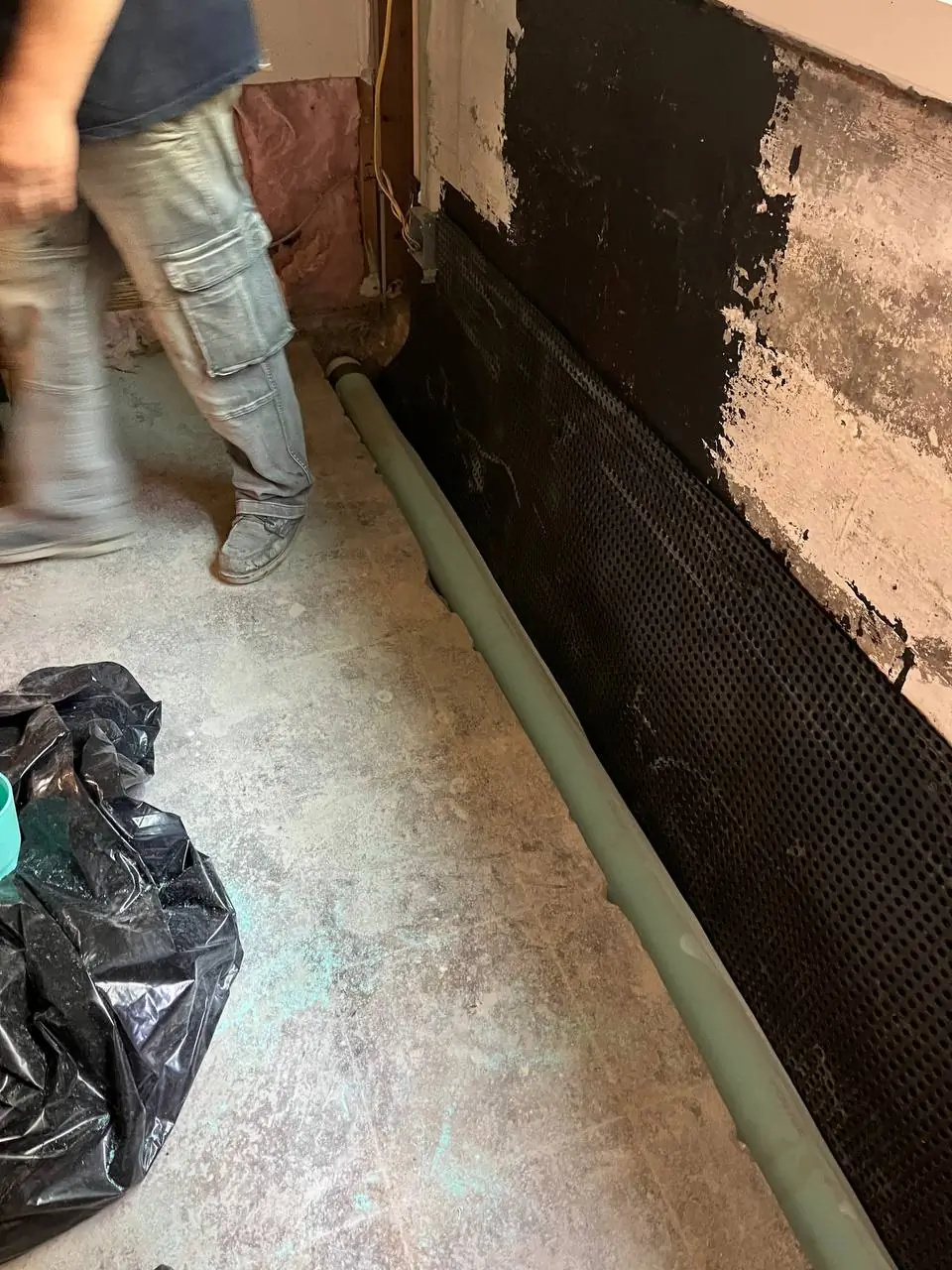 interior-perimeter-drain-and-dimple-membrane-foundation-waterproofing-hub